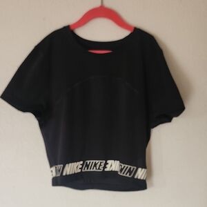 Nike Black Logo Crop Top